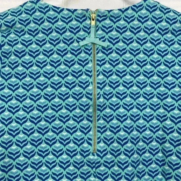 Girls Vineyard Vines Dress | Blue Green Multicolor Whale Design | Size XL - Picture 4 of 5